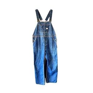 Vtg 1940s Big Mac Overalls Union Made Sanforized Blue Denim 42x29 42x28